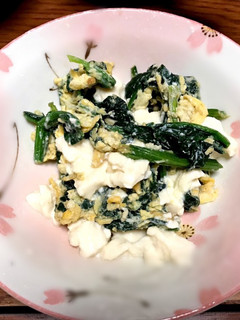 ぶっちゃんほうれん草炒め【豆腐×炒め物】-レシピのメイン写真