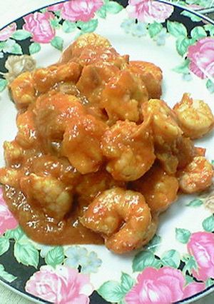 ヘルシーなエビチリチリｯ♪-レシピのメイン写真