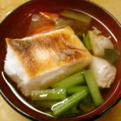 รูปของ 簡単 我が家のお雑煮 関東風(千葉)