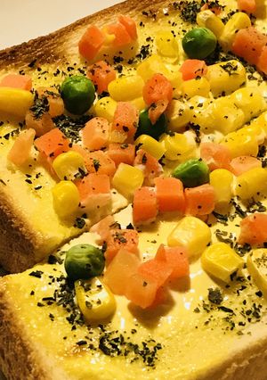 マヨネーズ&野菜ミックス☆トースト-レシピのメイン写真