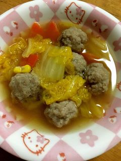 白菜と肉団子の煮込み-レシピのメイン写真