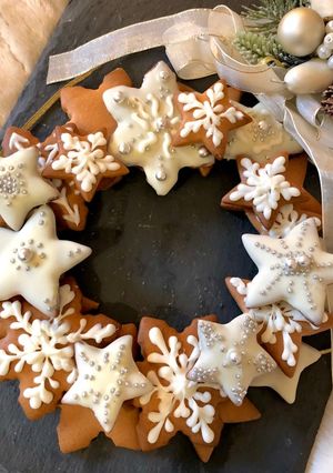 ジンジャーブレッド♡クリスマスリース-レシピのメイン写真
