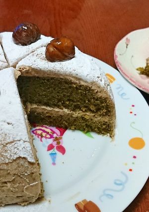 抹茶とマロンのケーキ-レシピのメイン写真