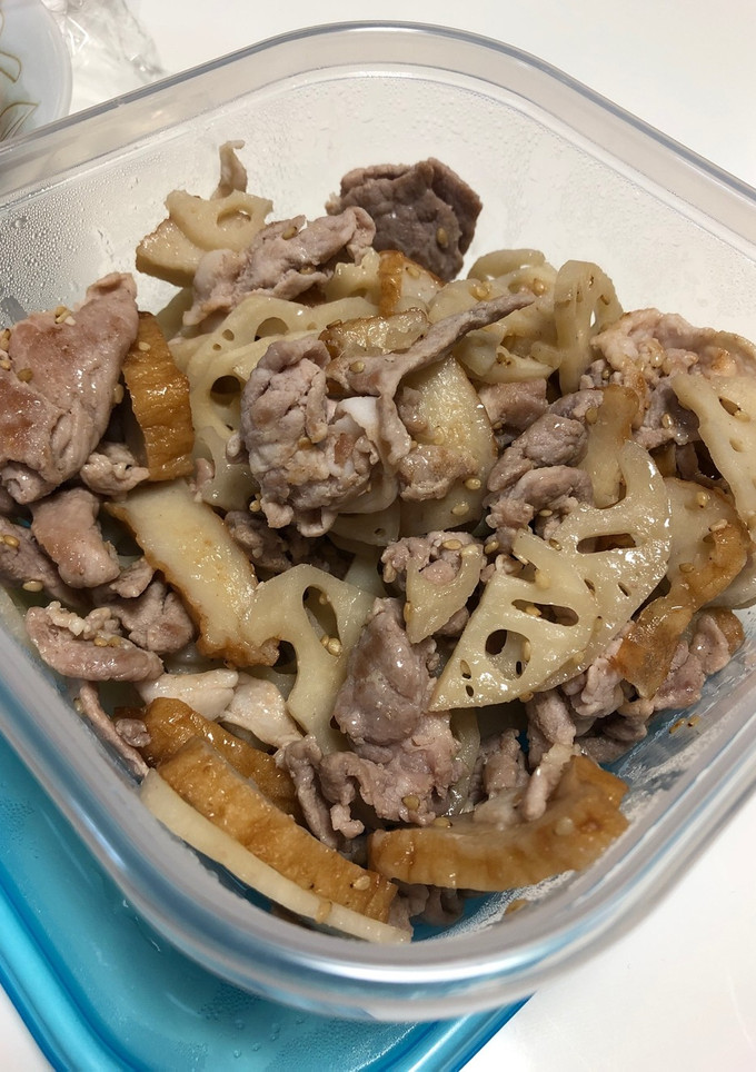 豚肉と蓮根の白だし炒め-レシピのメイン写真