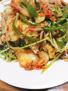 豚キムチ野菜炒め-レシピのメイン写真