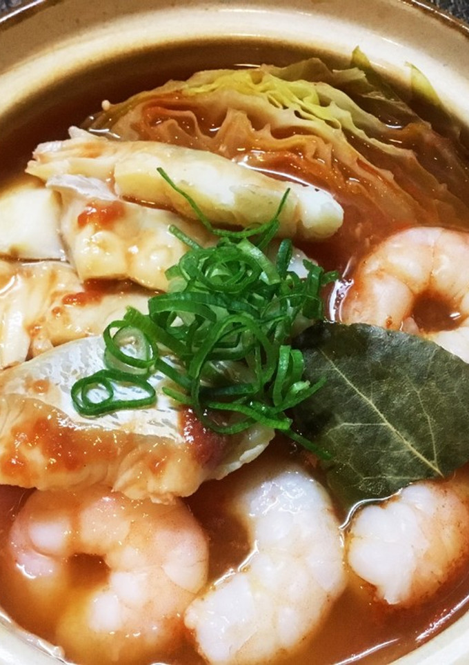 たらとえびのトマト煮込み-レシピのメイン写真