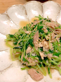 簡単副菜!豆苗とツナのサッパリサラダ♪-レシピのメイン写真