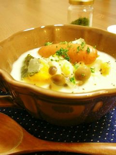 かぼちゃとソーセージのミルクスープ-レシピのメイン写真