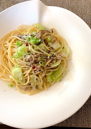 サバ缶とキャベツのペペロンチーノ☆-レシピのメイン写真