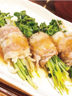 5分で完成!豆苗と豚バラのレンジ蒸し-レシピのメイン写真