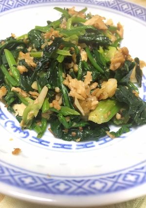 大豆ミートのスペイン風ほうれん草-レシピのメイン写真