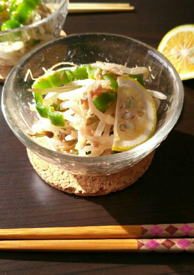 レンジで簡単！もやしとツナの塩きんぴら-レシピのメイン写真