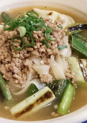 白葱と豚ミンチでマジウマ麺★きしめん最高-レシピのメイン写真