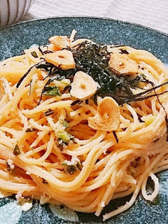 簡単*和風ガーリックたらこパスタ*-レシピのメイン写真
