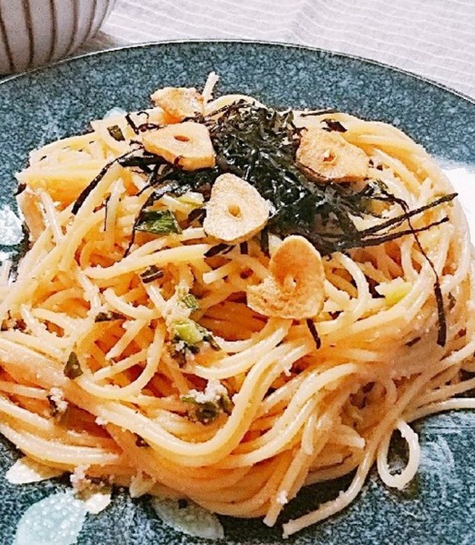 簡単*和風ガーリックたらこパスタ*-レシピのメイン写真