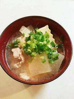 大根 白菜 豚肉 おかず味噌汁-レシピのメイン写真