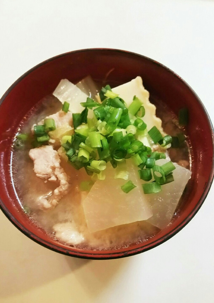 大根 白菜 豚肉 おかず味噌汁-レシピのメイン写真