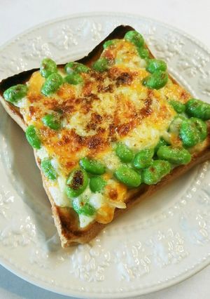 トースト！枝豆&チーズマヨネーズパン-レシピのメイン写真