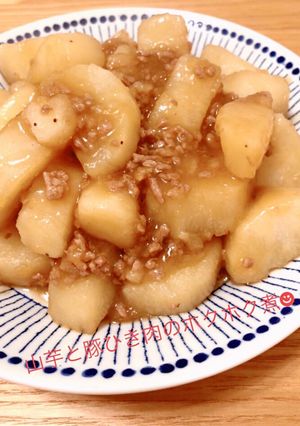 簡単！長芋と豚ひき肉のホクホク煮☻-レシピのメイン写真