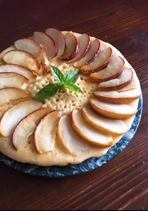 休日の朝に♡りんごパンケーキ-レシピのメイン写真