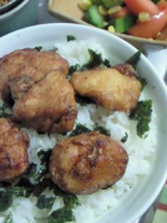 から揚げ丼-レシピのメイン写真