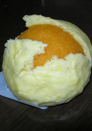 ホットケーキを使ったパンプキン蒸しパン-レシピのメイン写真