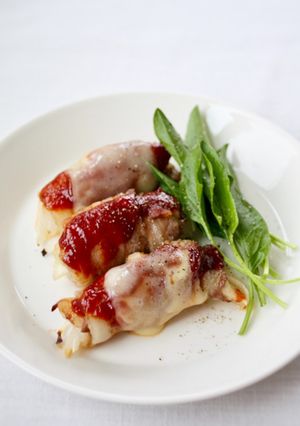簡単！【豚巻き玉ねぎのケチャソース焼き】-レシピのメイン写真