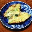 納豆とチンゲン菜のスクランブルエッグ_*