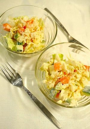 簡単！生野菜の味噌マヨ麹サラダ-レシピのメイン写真