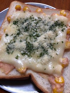 明太子コーンチーズトースト-レシピのメイン写真