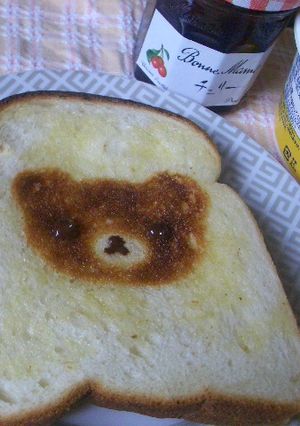 朝ごはんに！！リラックマ　トースター-レシピのメイン写真