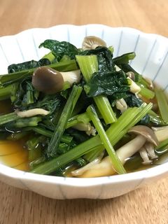 小松菜としめじの煮浸し-レシピのメイン写真