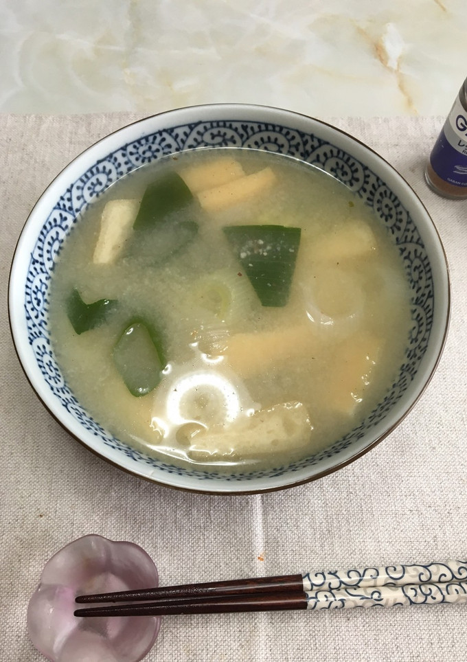 長ネギとおあげのお味噌汁-レシピのメイン写真