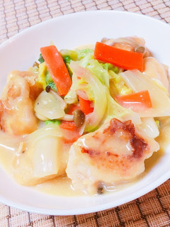 (´∀`)鶏胸肉と白菜✤和風なクリーム煮-レシピのメイン写真