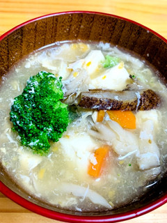 ブロッコリーと豆腐のかきたまスープ-レシピのメイン写真