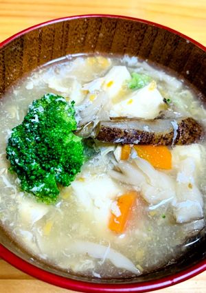 ブロッコリーと豆腐のかきたまスープ-レシピのメイン写真