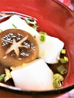 爽やか!はんぺんと椎茸のゆず風味すまし汁-レシピのメイン写真
