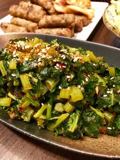 簡単!大根菜の豆板醤炒め-レシピのメイン写真