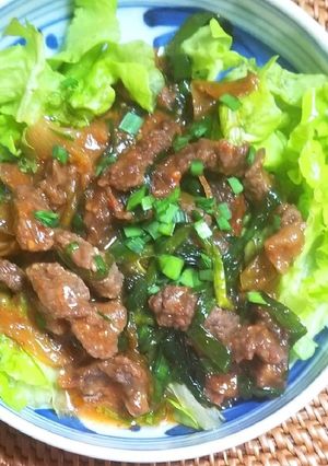 牛肉の味噌オイスターソース炒め-レシピのメイン写真