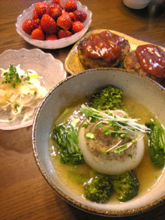 ★新タマネギの肉詰めスープ★-レシピのメイン写真