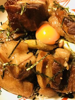 豚角煮丼●あまから煮といっしょに-レシピのメイン写真