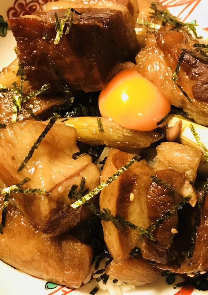 豚角煮丼●あまから煮といっしょに-レシピのメイン写真