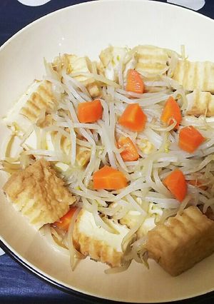 もやしと厚揚げのいり鶏風-レシピのメイン写真
