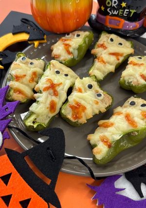 野菜たっぷり！ピーマンミイラ-レシピのメイン写真