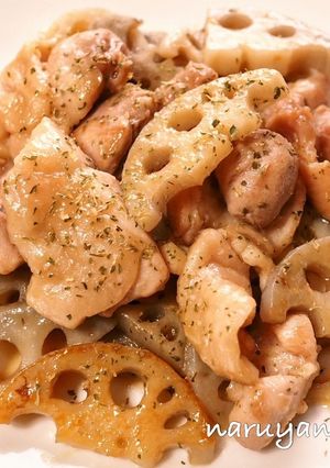鶏肉とレンコンのうま塩ダレ-レシピのメイン写真