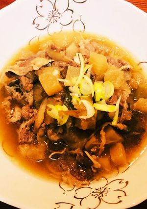 冷凍牛OK!レンチンかぶとごぼうの煮物-レシピのメイン写真