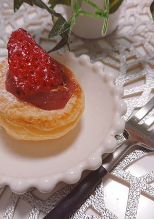 【簡単】イチゴジャムと白餡で一口パイ-レシピのメイン写真