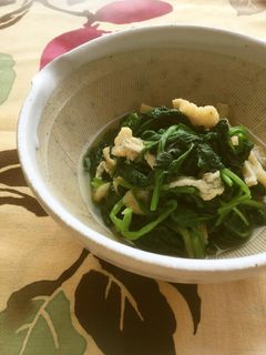 ほうれん草とお揚げのおひたし-レシピのメイン写真
