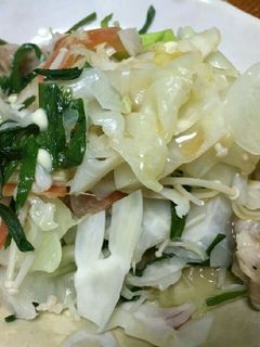 栄養満点‼キャベツの芯で温野菜サラダ!-レシピのメイン写真