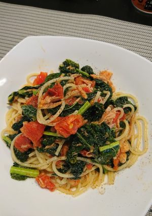 カーボロネロとツナのトマトパスタ-レシピのメイン写真